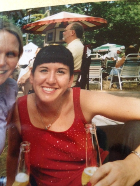 late twenties. Between the tiny bangs and the blonde thing, the twenties were my worst hair decade (so far).